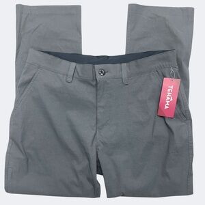 Tehama Trek Cargo Pants Mens 36 Asphalt Water Repellent Stretch Outdoor 5 Pocket